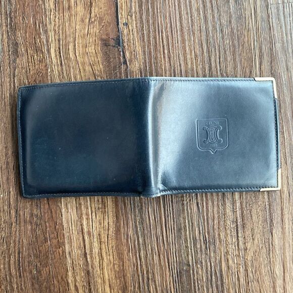 CELINE Black Leather Bifold Wallet - Picture 9 of 13